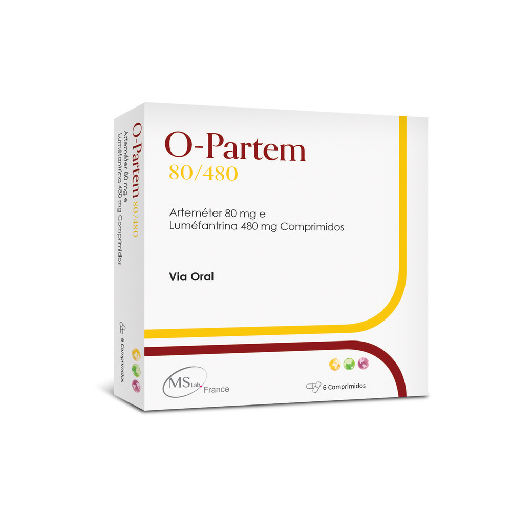 O-PARTEM ARTEMETER 80MG E LUMEFANTRINA 480MG 6 COMP MSLAB