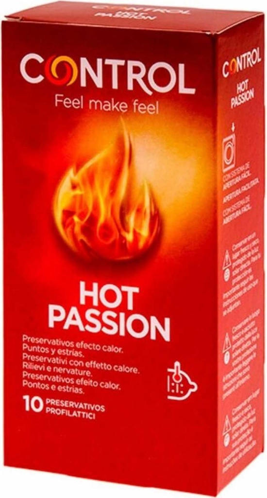 CONTROL HOT PASSION PRESERVATIVO X 10
