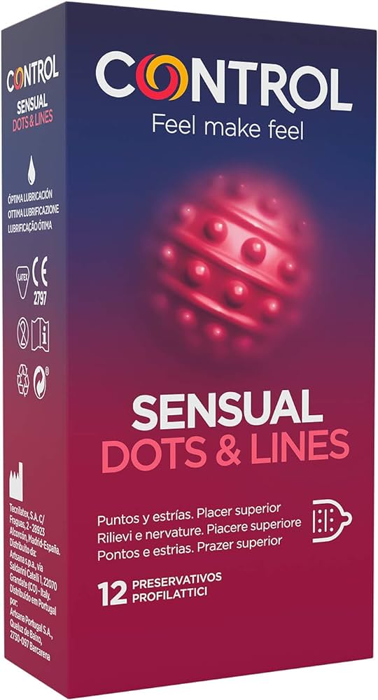 CONTROL SENSUAL DOTS &amp; LINES PRESERVATIVOS X 10