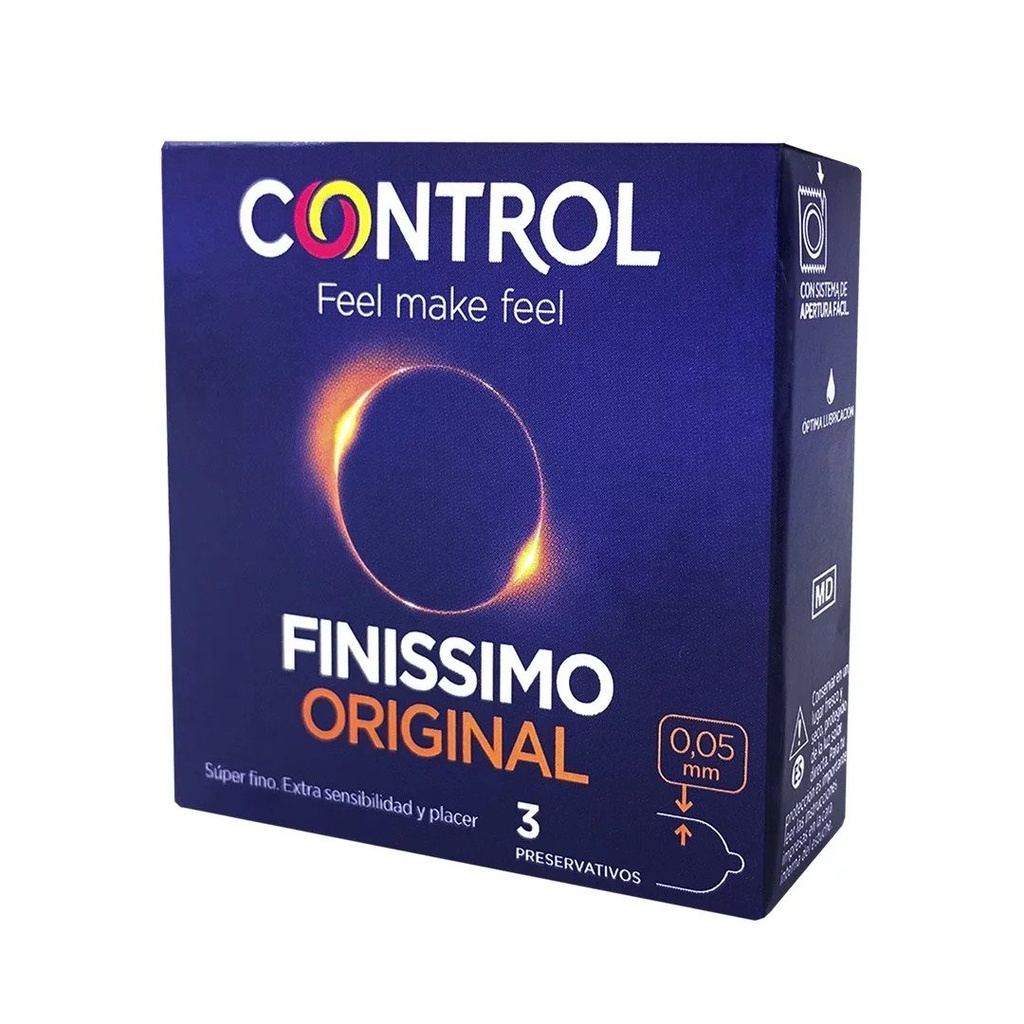 CONTROL FINISSIMO ORIGINAL PRESERVATIVOS X 3