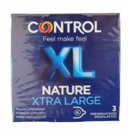 CONTROL NATURE XTRA LARGE PRESERVATIVOS X 3