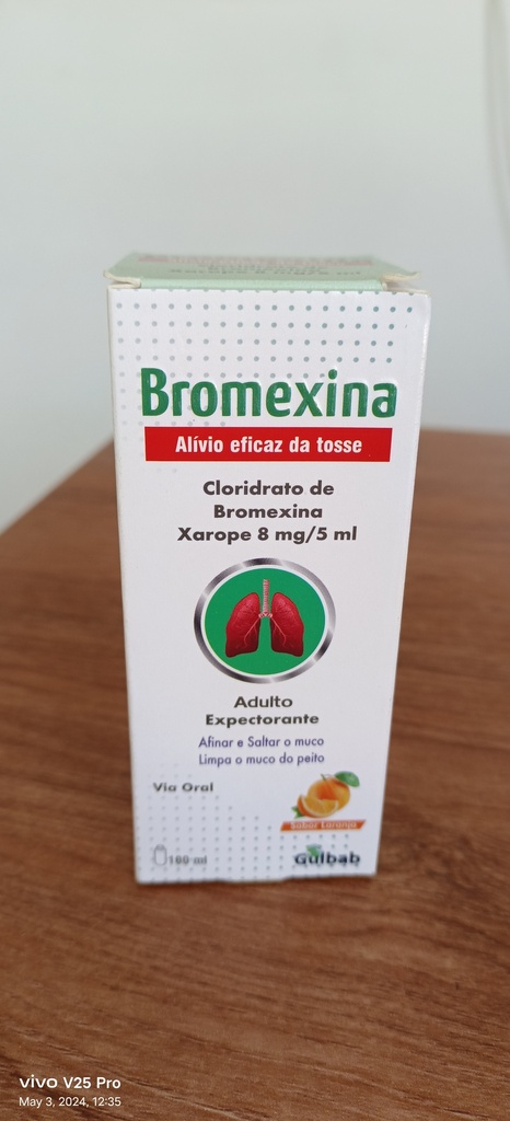 BROMEXINA 8MG/5ML ADULTO XAROPE 100 ML GULBAB