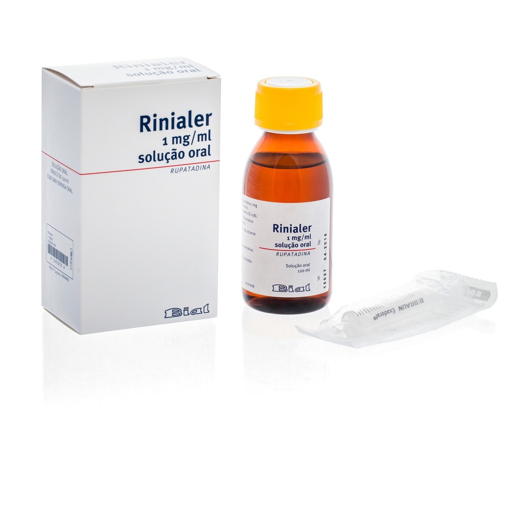 RINIALER RUPATADINA SOLUÇÃO ORAL,1MG/ML, FRS 120ML