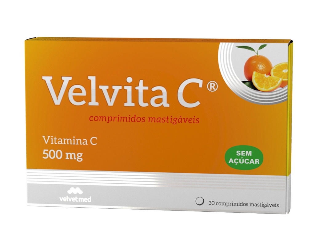 VELVITA C COMP MASTIGAVEL 500MG VIT C X 30